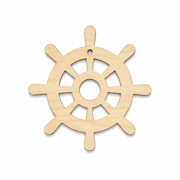 Modern Ship Wheel | Μοντέρνο Ξύλινο & Ακρυλικό Τιμόνι Πλοίου
