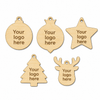 EcoMark Wooden Charm με χάραξη λογοτύπου σε ξύλο για εταιρικά δώρα, συσκευασίες και χριστουγεννιάτικα γούρια