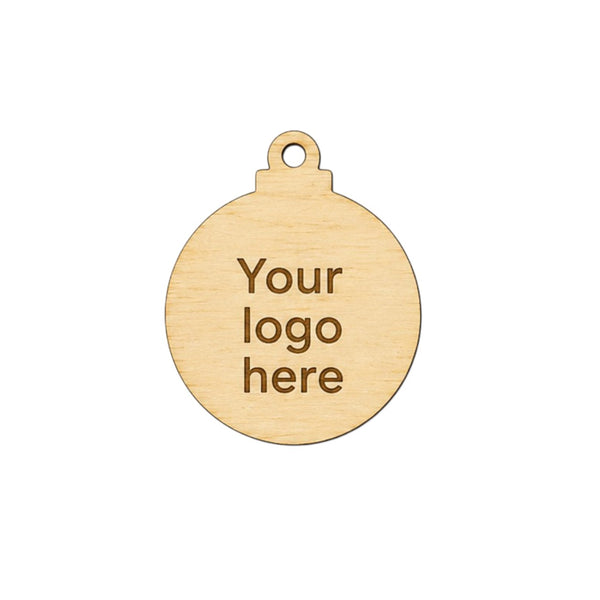EcoMark Wooden Charm με χάραξη λογοτύπου σε ξύλο για εταιρικά δώρα, συσκευασίες και χριστουγεννιάτικα γούρια