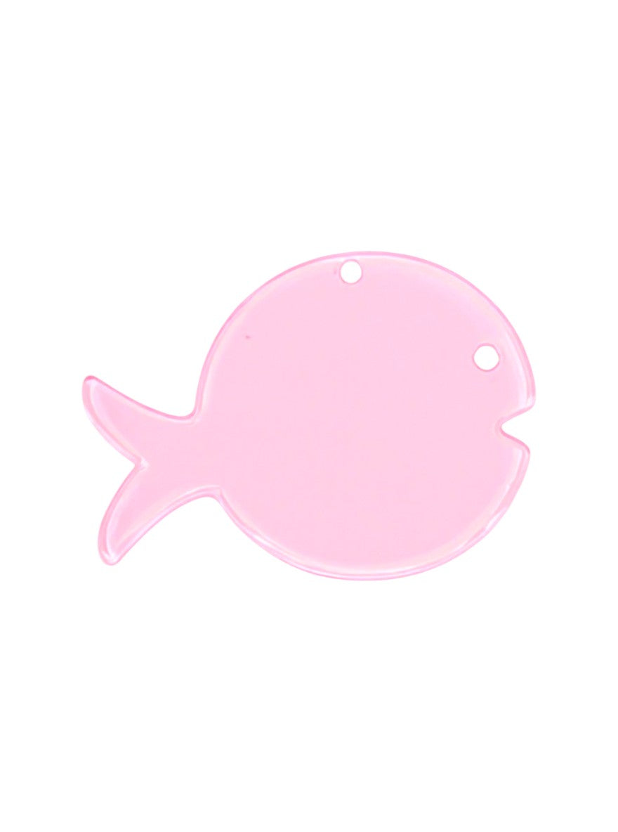 Ακρυλικό πλέξι μοτίφ ψάρι 60x45 mm σε συσκευασία 4 τεμαχίων