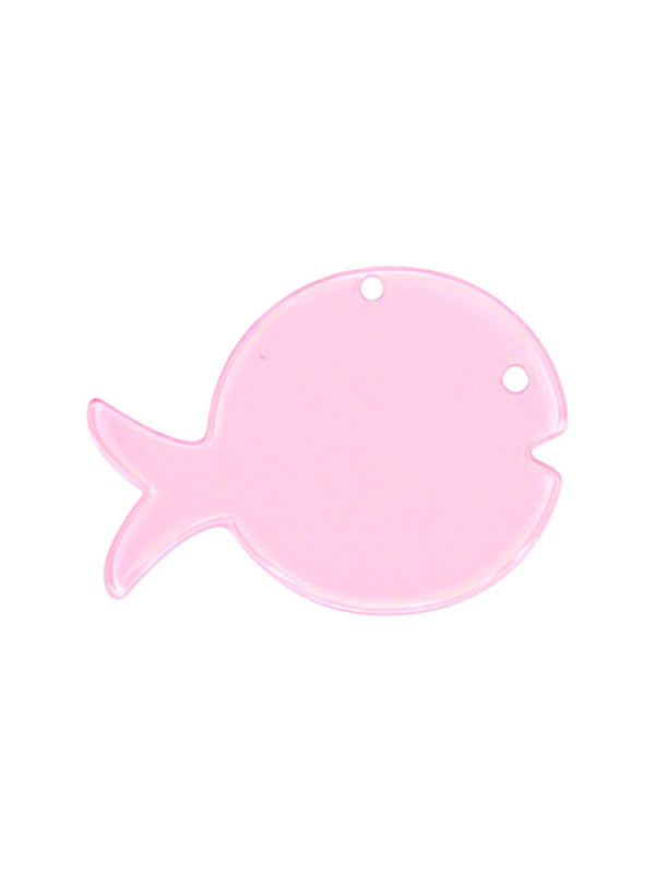 Ακρυλικό πλέξι μοτίφ ψάρι 60x45 mm σε συσκευασία 4 τεμαχίων