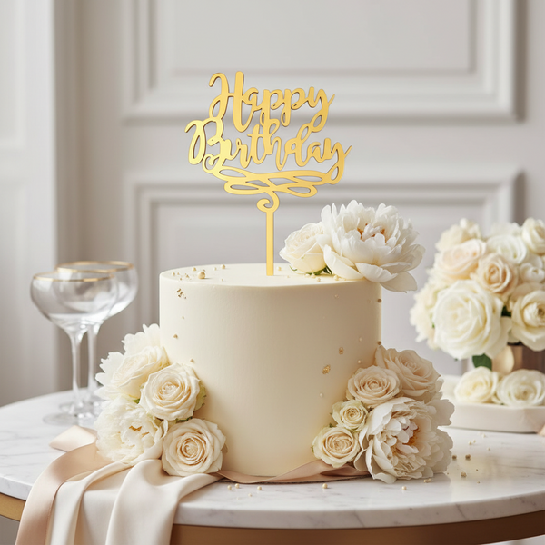 Happy Birthday Script Topper από Πλεξιγκλάς