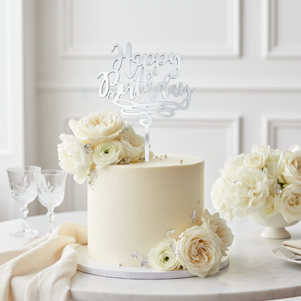 Happy Birthday Script Topper από Πλεξιγκλάς