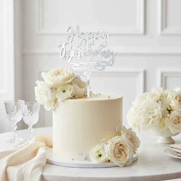 Happy Birthday Script Topper από Πλεξιγκλάς