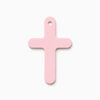 Κρεμαστός σταυρός από baby pink plexiglass για μαρτυρικά βάπτισης – So Cute Cut