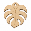 Laser cut φύλλο μονστέρα με τρύπα από MDF σημύδα, λευκό ή μαύρο για μπομπονιέρες και DIY | So Cute Cut