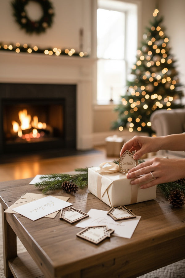 Ξύλινο στοιχείο σπιτάκι ρατάν 10 εκ. – σετ 3 τεμαχίων για γούρια και κατασκευές So Cute Cut