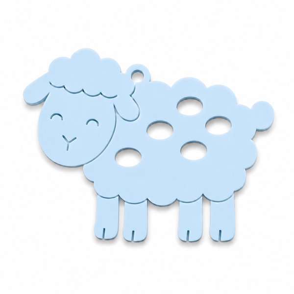 Lumi the Sheep πρόβατο από πλεξιγκλάς με cutout λεπτομέρειες για μπομπονιέρες βάπτισης, παιδική διακόσμηση και DIY δημιουργίες | So Cute Cut