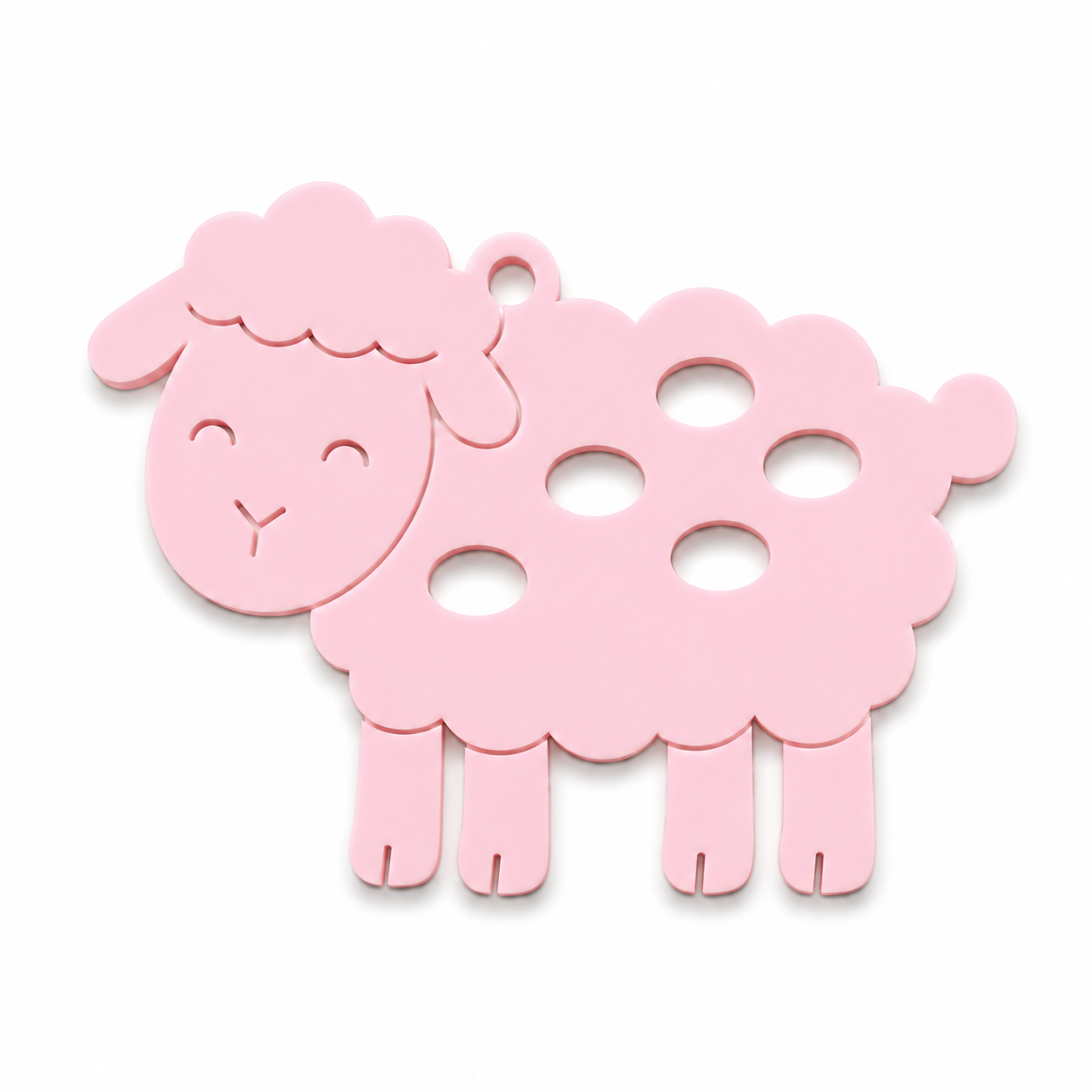 Lumi the Sheep πρόβατο από πλεξιγκλάς με cutout λεπτομέρειες για μπομπονιέρες βάπτισης, παιδική διακόσμηση και DIY δημιουργίες | So Cute Cut