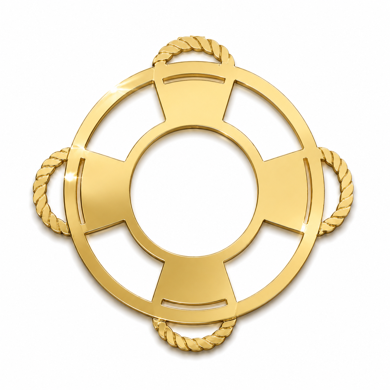 Modern Lifebuoy Frame σωσίβιο DIY από ακρυλικό καθρέφτη για μπομπονιέρες βάπτισης, ναυτικές κατασκευές και summer crafts | So Cute Cut
