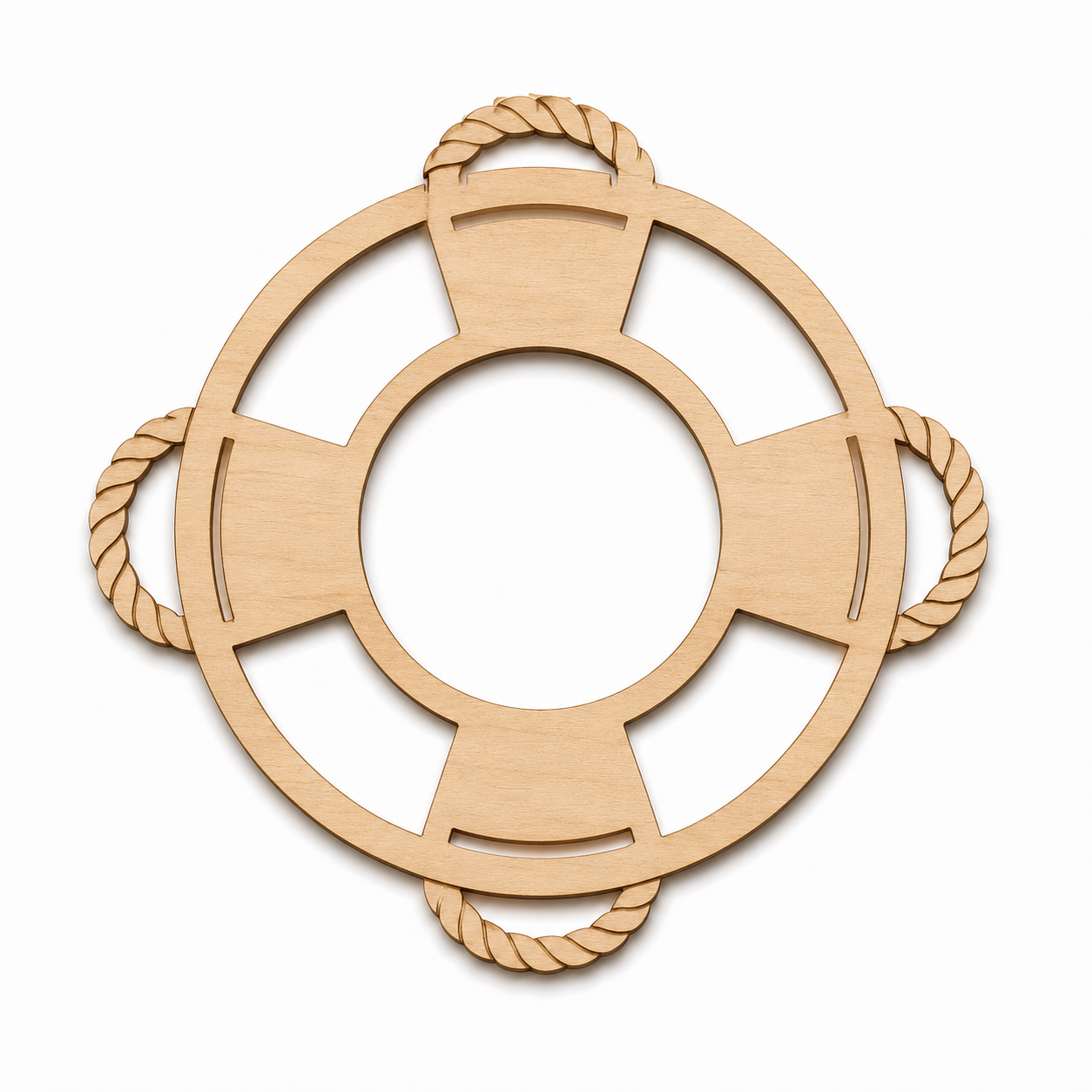 Modern Lifebuoy Frame σωσίβιο DIY από MDF σημύδα για μπομπονιέρες βάπτισης, ναυτικές κατασκευές και summer crafts | So Cute Cut