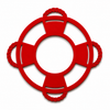 Modern Lifebuoy Frame σωσίβιο DIY από plexiglass για μπομπονιέρες βάπτισης, ναυτικές κατασκευές και summer crafts | So Cute Cut