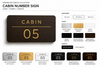 Modern rectangle engraved room number sign for hotels and Airbnb made from two-layer acrylic by So Cute Cut