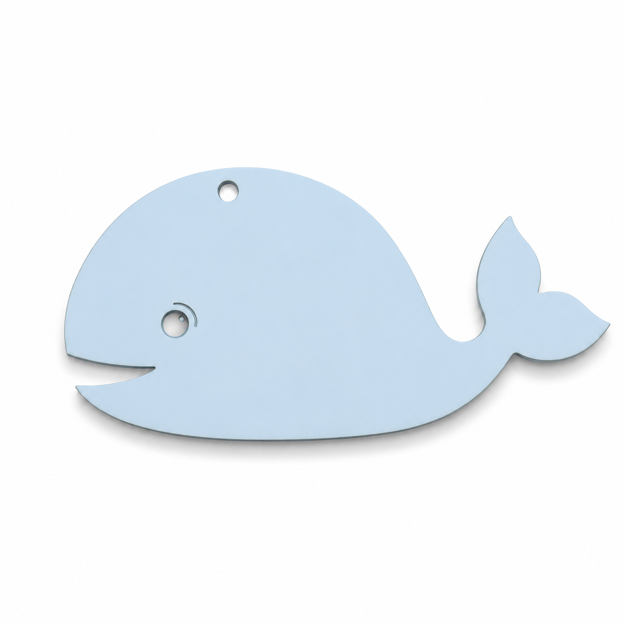 Nalu Whale ξύλινη και ακρυλική φάλαινα Laser Cut από MDF σημύδα, πλεξιγκλάς και καθρέφτη για DIY δημιουργίες και μπομπονιέρες | So Cute Cut