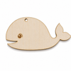 Nalu Whale ξύλινη και ακρυλική φάλαινα Laser Cut από MDF σημύδα, πλεξιγκλάς και καθρέφτη για DIY δημιουργίες και μπομπονιέρες | So Cute Cut