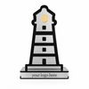Nautical Lighthouse εταιρικό διακοσμητικό φάρος από ασημί πλεξιγκλάς καθρέφτη και μαύρο ακρυλικό – So Cute Cut