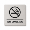 Modern engraved No Smoking business sign made from two-layer acrylic by So Cute Cut