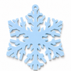Nordic Crystal laser cut snowflake hanging shape in baby blue acrylic by So Cute Cut