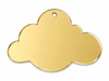 Πλέξι διακοσμητικό συννεφάκι Organic Cloud από γυαλιστερό πλέξιγκλας και ακρυλικό καθρέφτη, διαθέσιμο με ή χωρίς τρύπα για Little Prince, βάπτιση και DIY κατασκευές, σε λευκό φόντο.