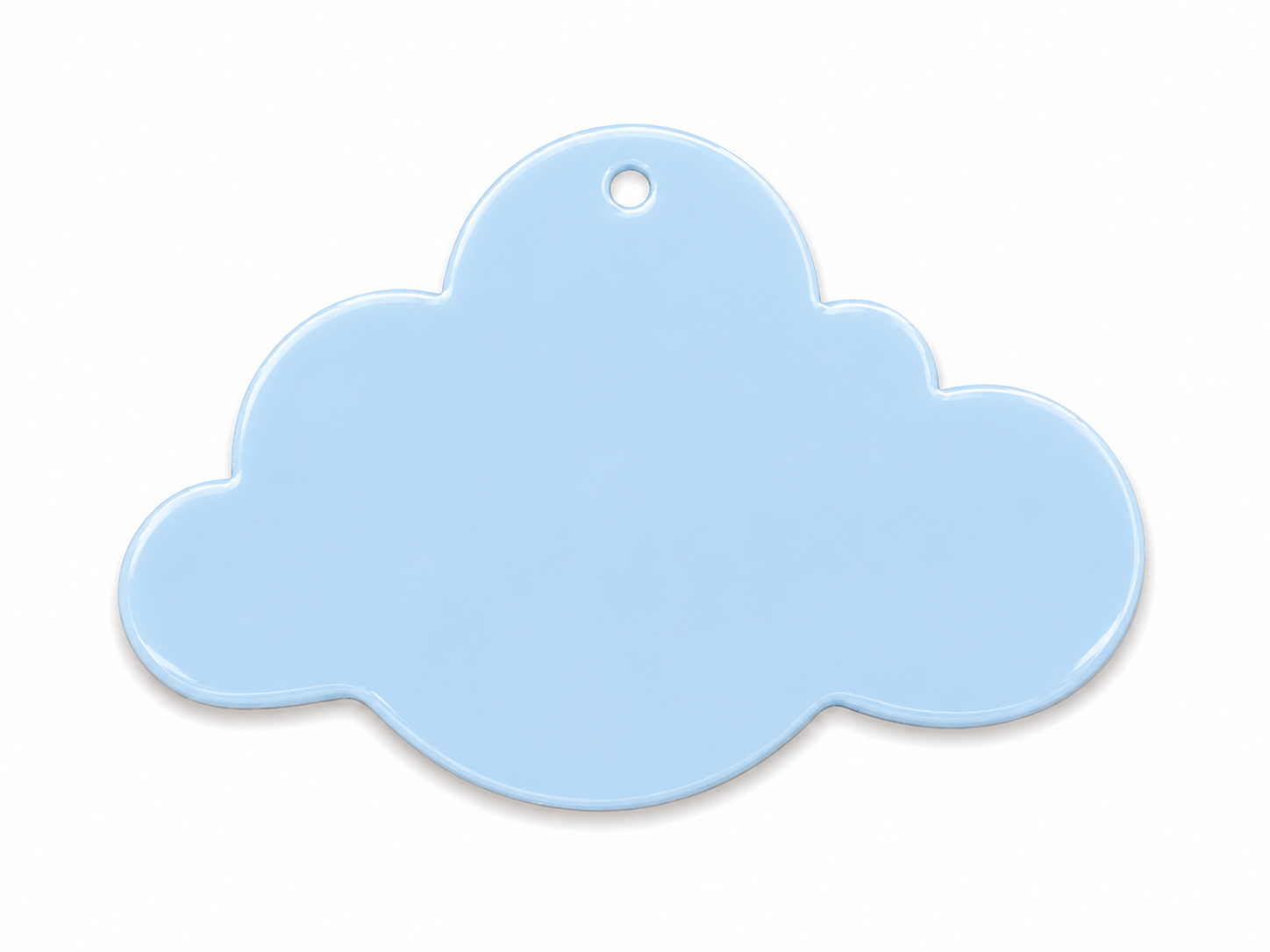 Πλέξι διακοσμητικό συννεφάκι Organic Cloud από γυαλιστερό πλέξιγκλας και ακρυλικό καθρέφτη, διαθέσιμο με ή χωρίς τρύπα για Little Prince, βάπτιση και DIY κατασκευές, σε λευκό φόντο.