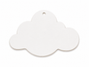 Ξύλινο διακοσμητικό συννεφάκι Organic Cloud από MDF με οργανικό σχεδιασμό, διαθέσιμο με ή χωρίς τρύπα για Little Prince, βάπτιση και DIY δημιουργίες, σε λευκό φόντο.