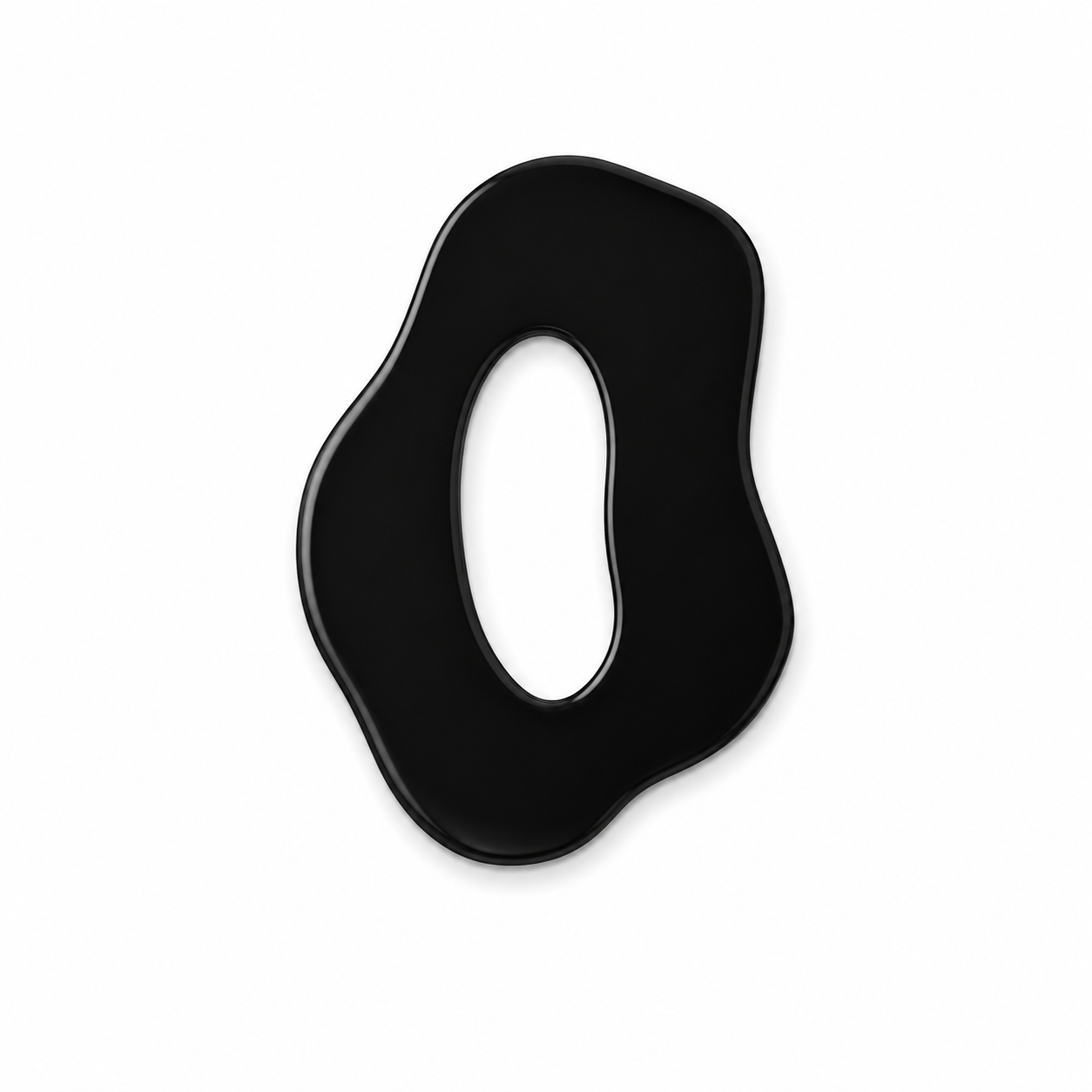 Organic Pebble μοτίφ με ακανόνιστο οργανικό περίγραμμα και κεντρικό άνοιγμα, διαθέσιμο σε λευκό, μαύρο, χρυσό και ασημί καθρέφτη για χειροποίητα κοσμήματα και DIY δημιουργίες.