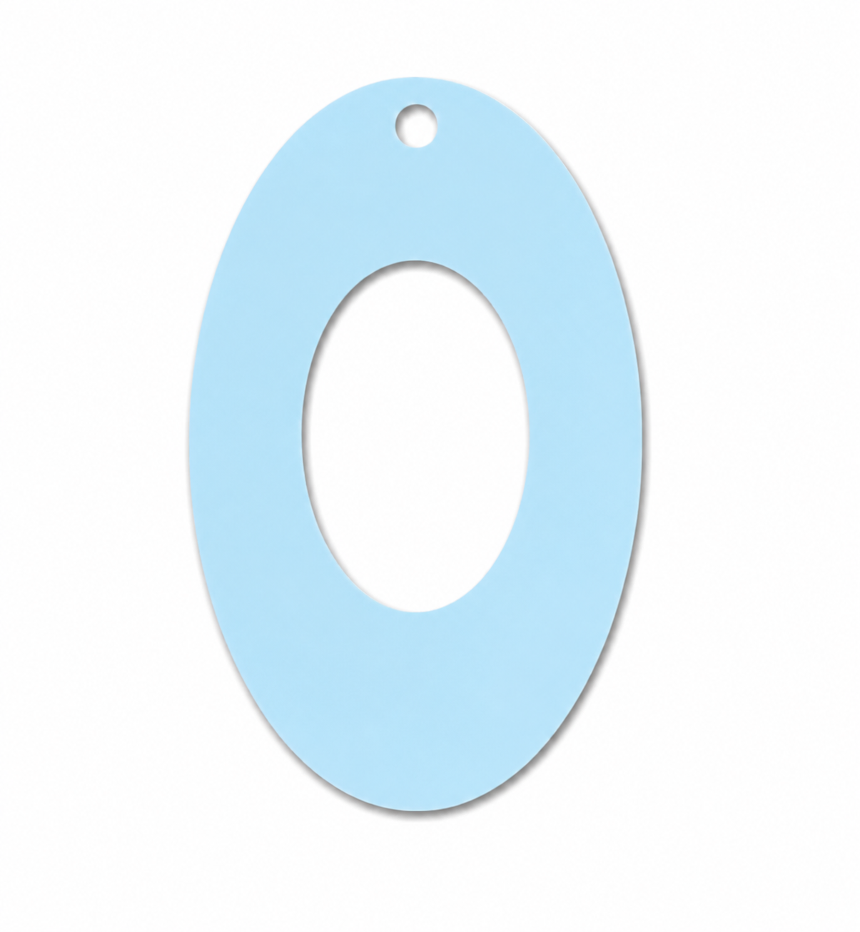 Οβάλ ακρυλικό πλέξι μοτίφ Oval Frame με κεντρικό άνοιγμα και τρύπα για σκουλαρίκια, pendants και χειροποίητες δημιουργίες.