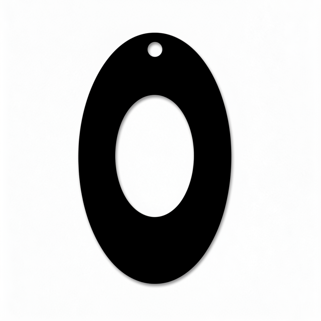 Οβάλ ακρυλικό πλέξι μοτίφ Oval Frame με κεντρικό άνοιγμα και τρύπα για σκουλαρίκια, pendants και χειροποίητες δημιουργίες.