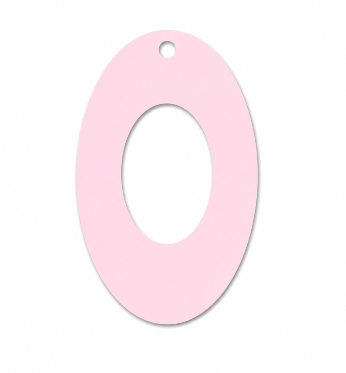 Οβάλ ακρυλικό πλέξι μοτίφ Oval Frame με κεντρικό άνοιγμα και τρύπα για σκουλαρίκια, pendants και χειροποίητες δημιουργίες.