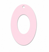 Οβάλ ακρυλικό πλέξι μοτίφ Oval Frame με κεντρικό άνοιγμα και τρύπα για σκουλαρίκια, pendants και χειροποίητες δημιουργίες.
