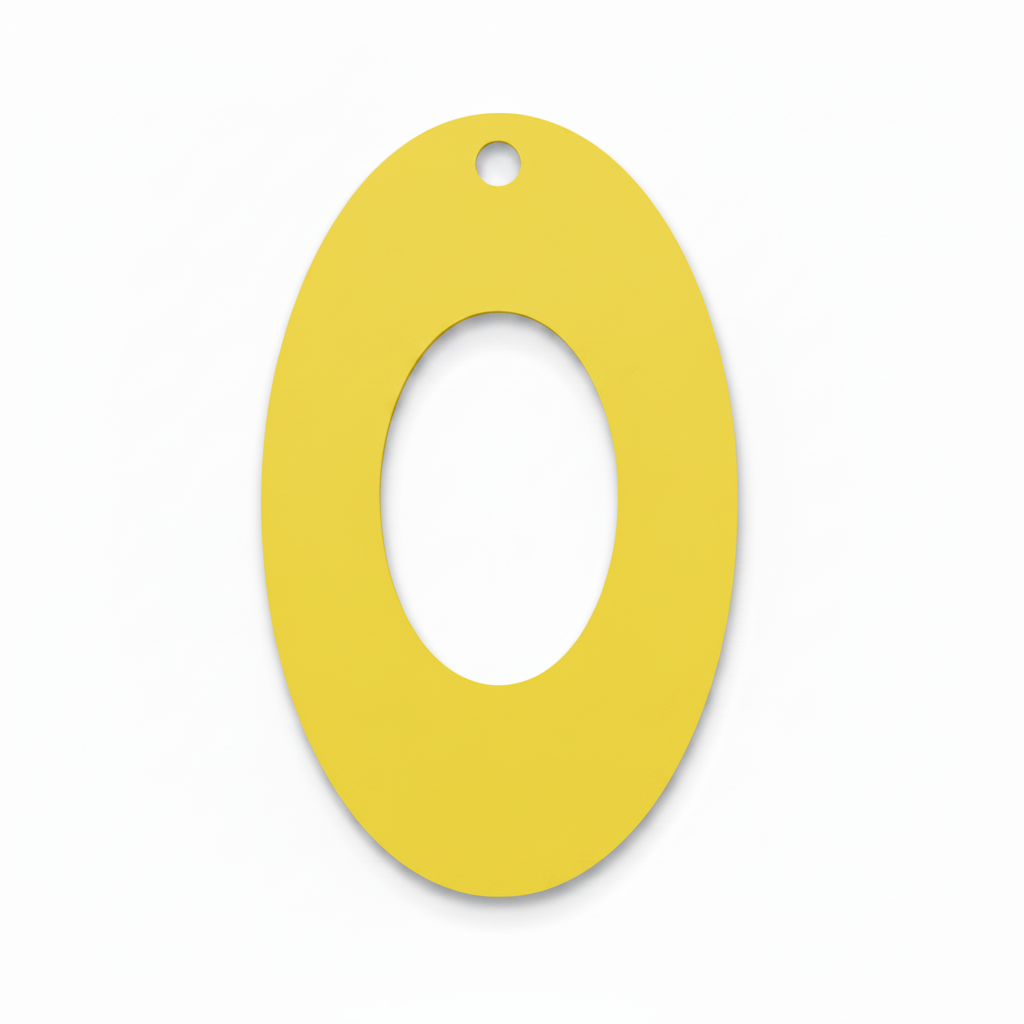 Οβάλ ακρυλικό πλέξι μοτίφ Oval Frame με κεντρικό άνοιγμα και τρύπα για σκουλαρίκια, pendants και χειροποίητες δημιουργίες.