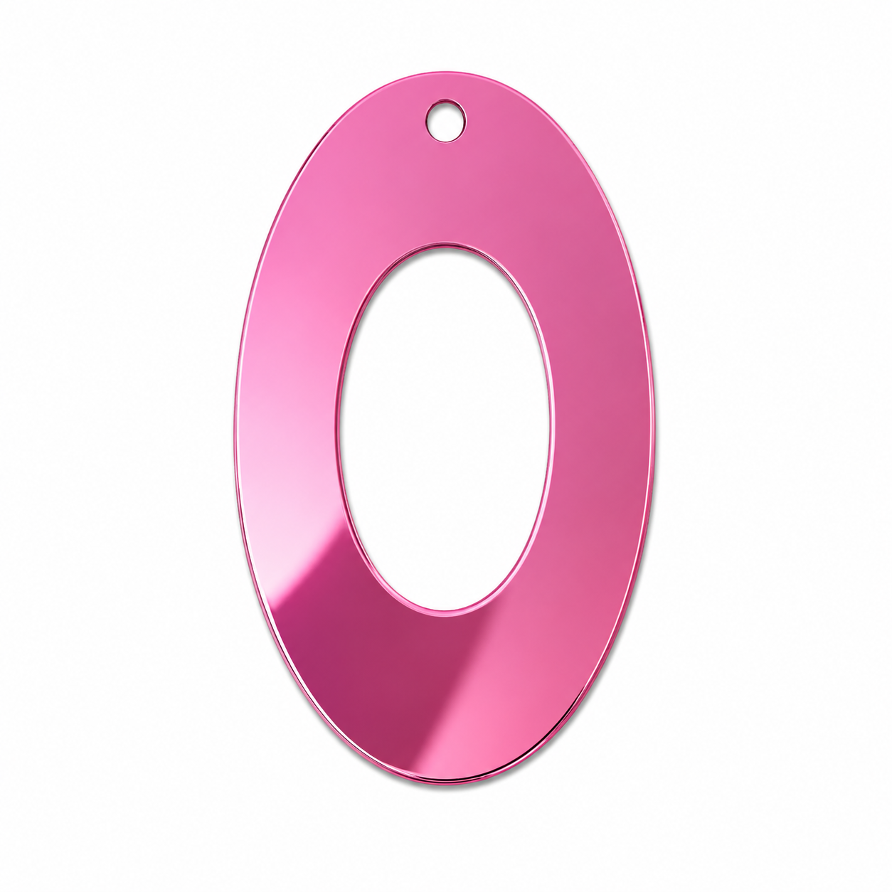 Ακρυλικό οβάλ μοτίφ καθρέφτης Oval Frame Mirror με κεντρικό άνοιγμα και τρύπα για σκουλαρίκια, pendants και χειροποίητες δημιουργίες.