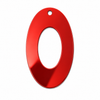Ακρυλικό οβάλ μοτίφ καθρέφτης Oval Frame Mirror με κεντρικό άνοιγμα και τρύπα για σκουλαρίκια, pendants και χειροποίητες δημιουργίες.
