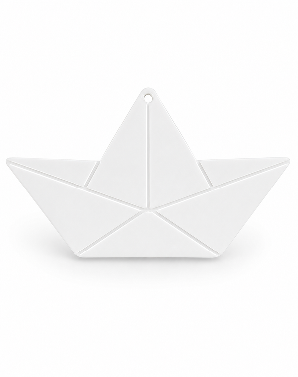 Paper Boat Origami διακοσμητικό στοιχείο από ξύλο και ακρυλικό με laser χάραξη για DIY και μπομπονιέρες | So Cute Cut