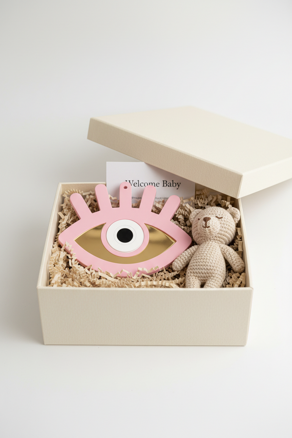 Eyelash Eye Charm – Στοιχείο Πλεξιγκλάς με Βλέφαρα & Καθρέφτη