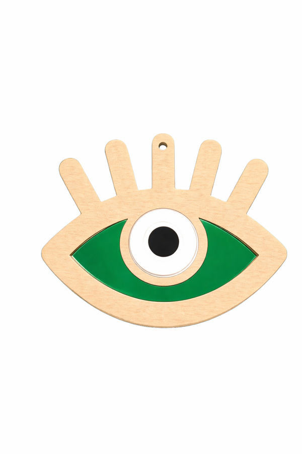 Ξύλινο μάτι με βλέφαρα και πλεξιγκλάς για μπομπονιέρες και diy κατασκευές, So Cute Cut