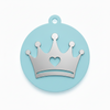 Royal Crown Charm – Στρογγυλό Κρεμαστό Στοιχείο με Κορώνα