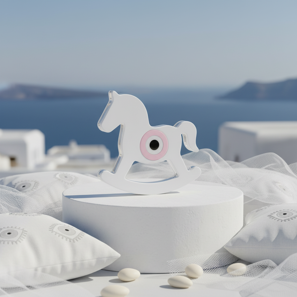 Rocking Horse Charm – Διακοσμητικό Κουνιστό Αλογάκι από Plexiglass με ή χωρίς Μάτι