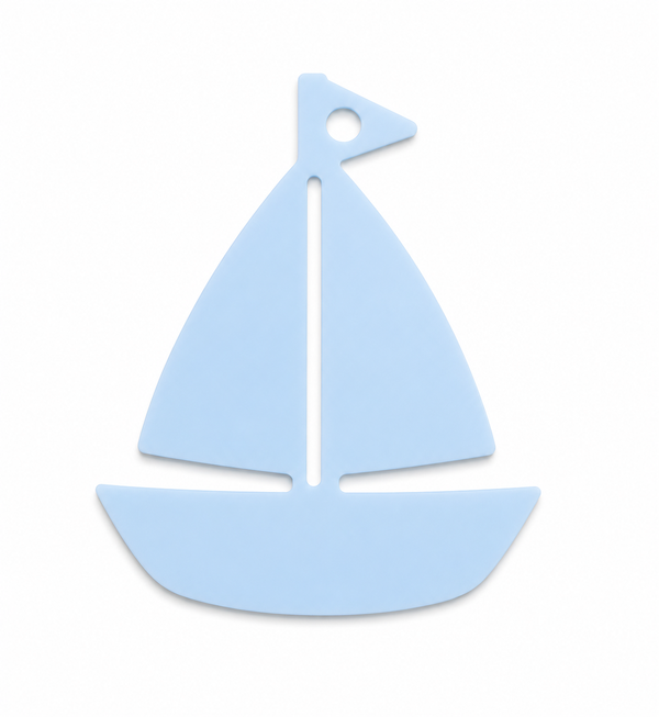 Sailboat laser cut διακοσμητικό ιστιοπλοϊκό από MDF και ακρυλικό για DIY, μπομπονιέρες και ναυτικές κατασκευές | So Cute Cut
