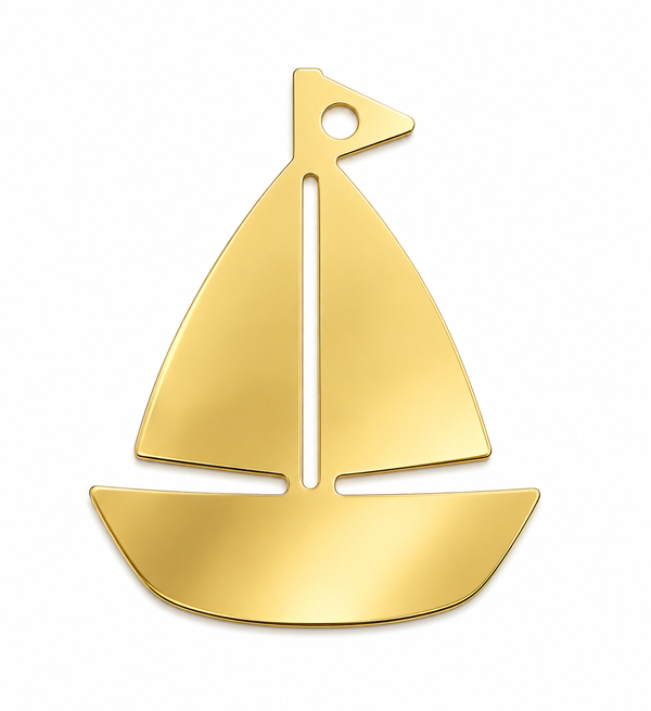 Sailboat laser cut διακοσμητικό ιστιοπλοϊκό από MDF και ακρυλικό για DIY, μπομπονιέρες και ναυτικές κατασκευές | So Cute Cut