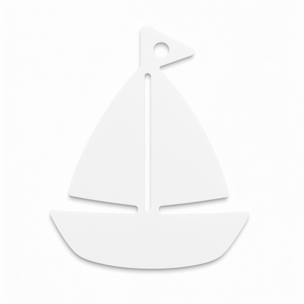 Sailboat laser cut διακοσμητικό ιστιοπλοϊκό από MDF και ακρυλικό για DIY, μπομπονιέρες και ναυτικές κατασκευές | So Cute Cut