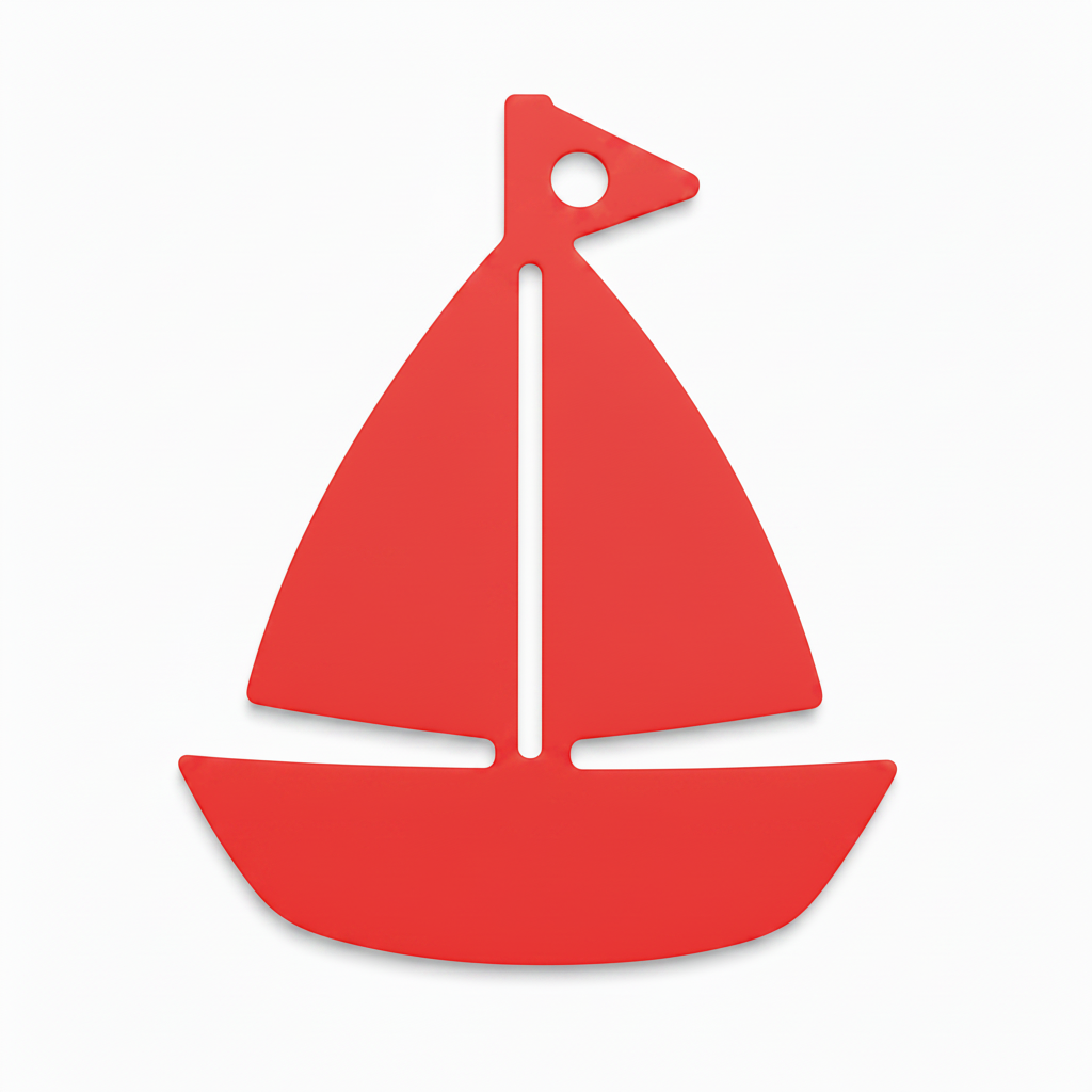 Sailboat laser cut διακοσμητικό ιστιοπλοϊκό από MDF και ακρυλικό για DIY, μπομπονιέρες και ναυτικές κατασκευές | So Cute Cut