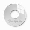 Mirror plexiglass κυκλικό κρεμαστό στοιχείο 10cm με χάραξη λογοτύπου, διαθέσιμο σε χρυσό, ασημί και κόκκινο καθρέφτη από το So Cute Cut.