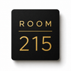 Modern square engraved business sign made from two-layer acrylic with custom laser engraving by So Cute Cut