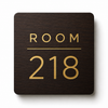Modern square engraved business sign made from two-layer acrylic with custom laser engraving by So Cute Cut