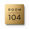 Modern square engraved business sign made from two-layer acrylic with custom laser engraving by So Cute Cut