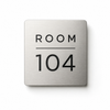 Modern square engraved business sign made from two-layer acrylic with custom laser engraving by So Cute Cut