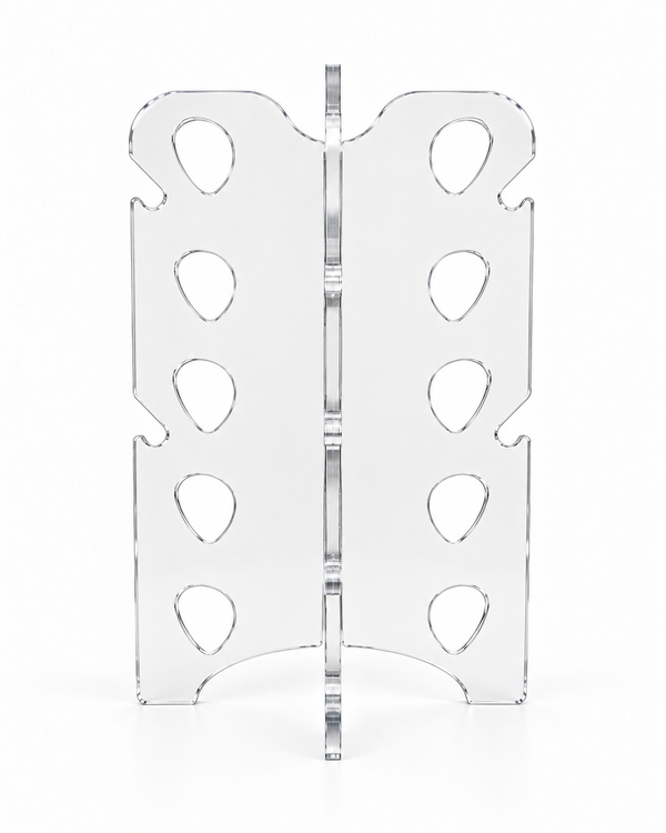 Διάφανο plexiglass σταντ προβολής για 5 γυαλιά 34×21 εκ. – So Cute Cut