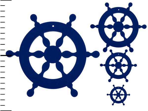Vintage Ship Wheel laser cut διακοσμητικό τιμόνι πλοίου από ξύλο, ακρυλικό και καθρέφτη για DIY, μπομπονιέρες και ναυτικές δημιουργίες | So Cute Cut