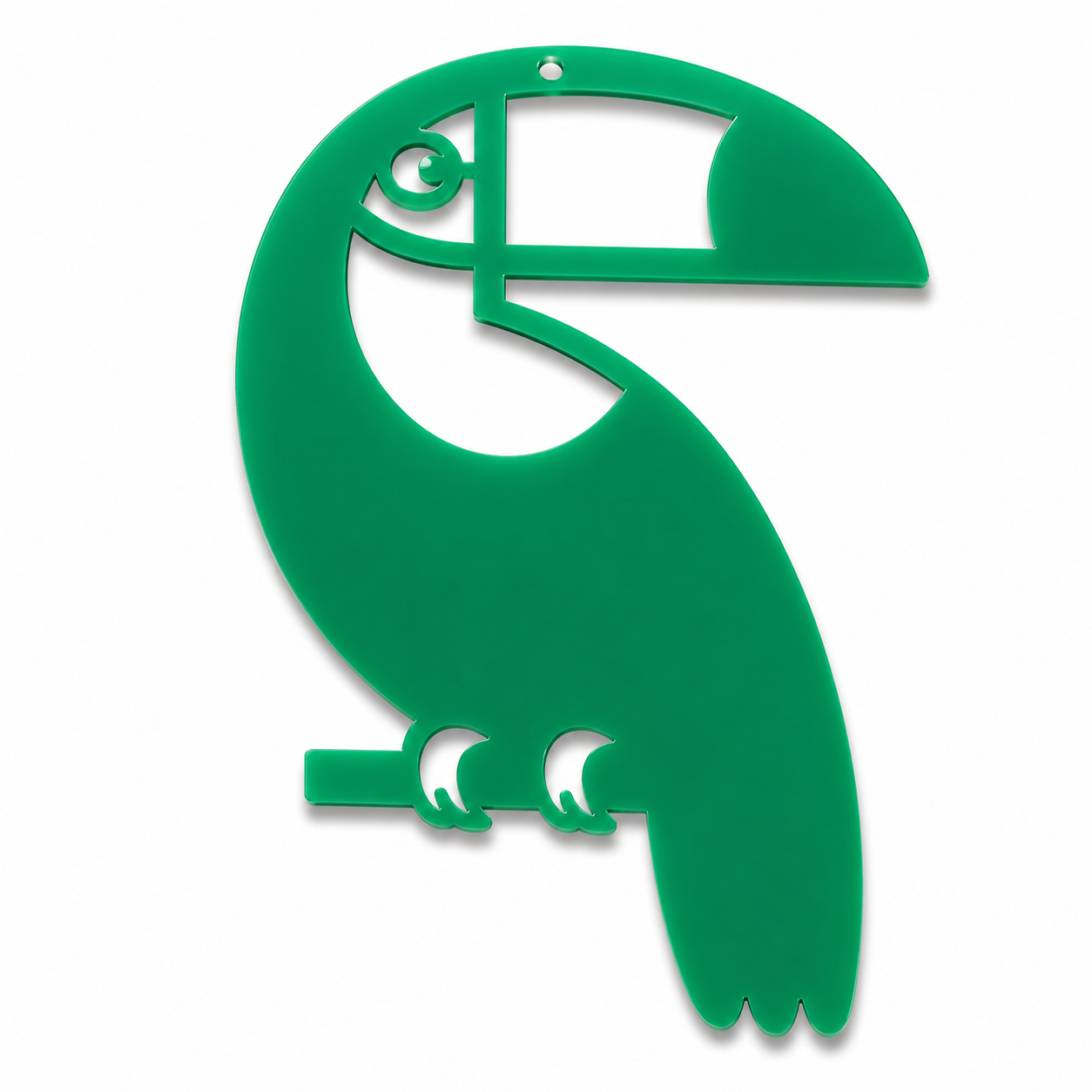 Toco Toucan ακρυλικό διακοσμητικό πουλί Laser Cut από πλεξιγκλάς για μπομπονιέρες, tropical DIY δημιουργίες και summer crafts | So Cute Cut